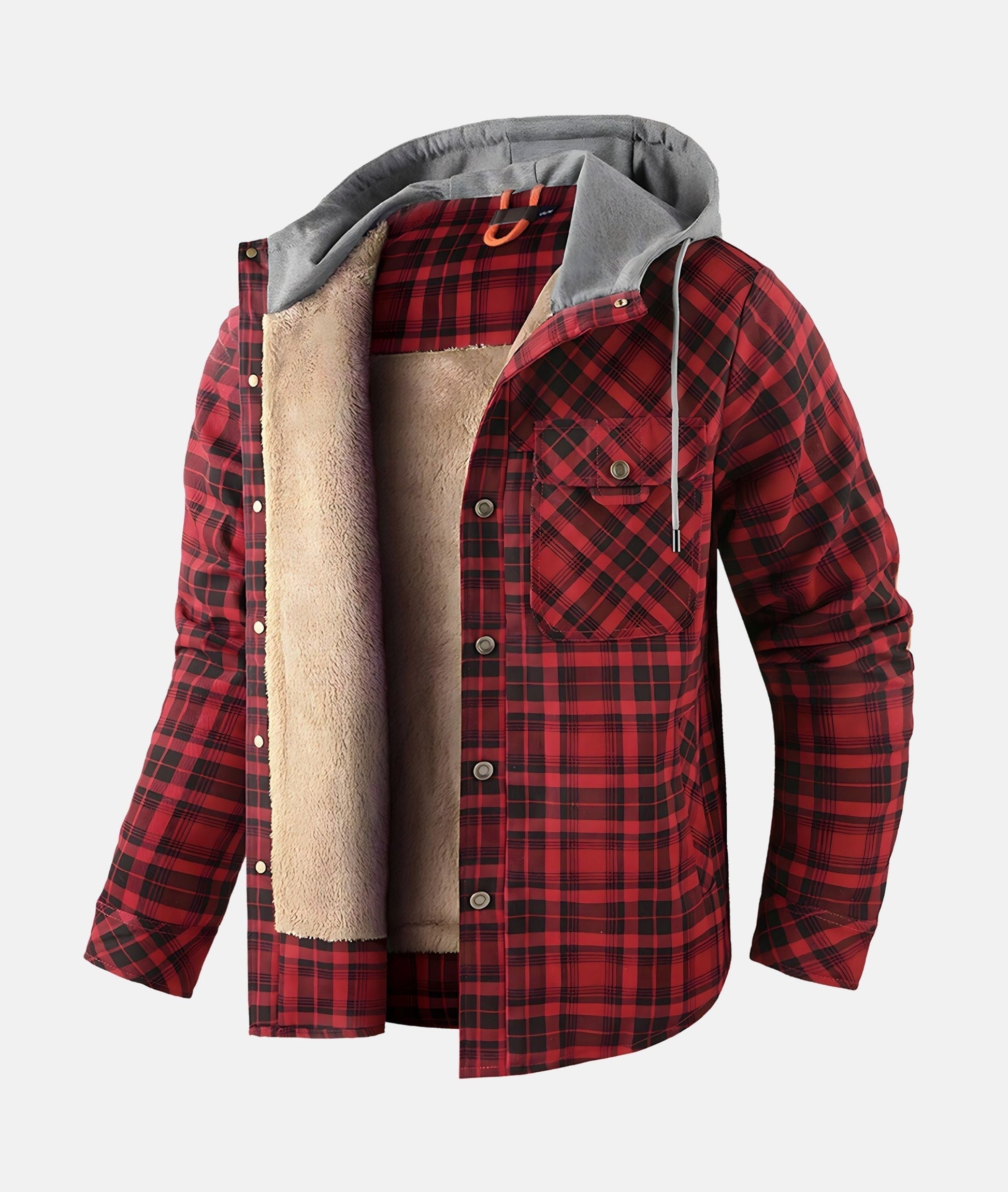 Ternet flanneljakke