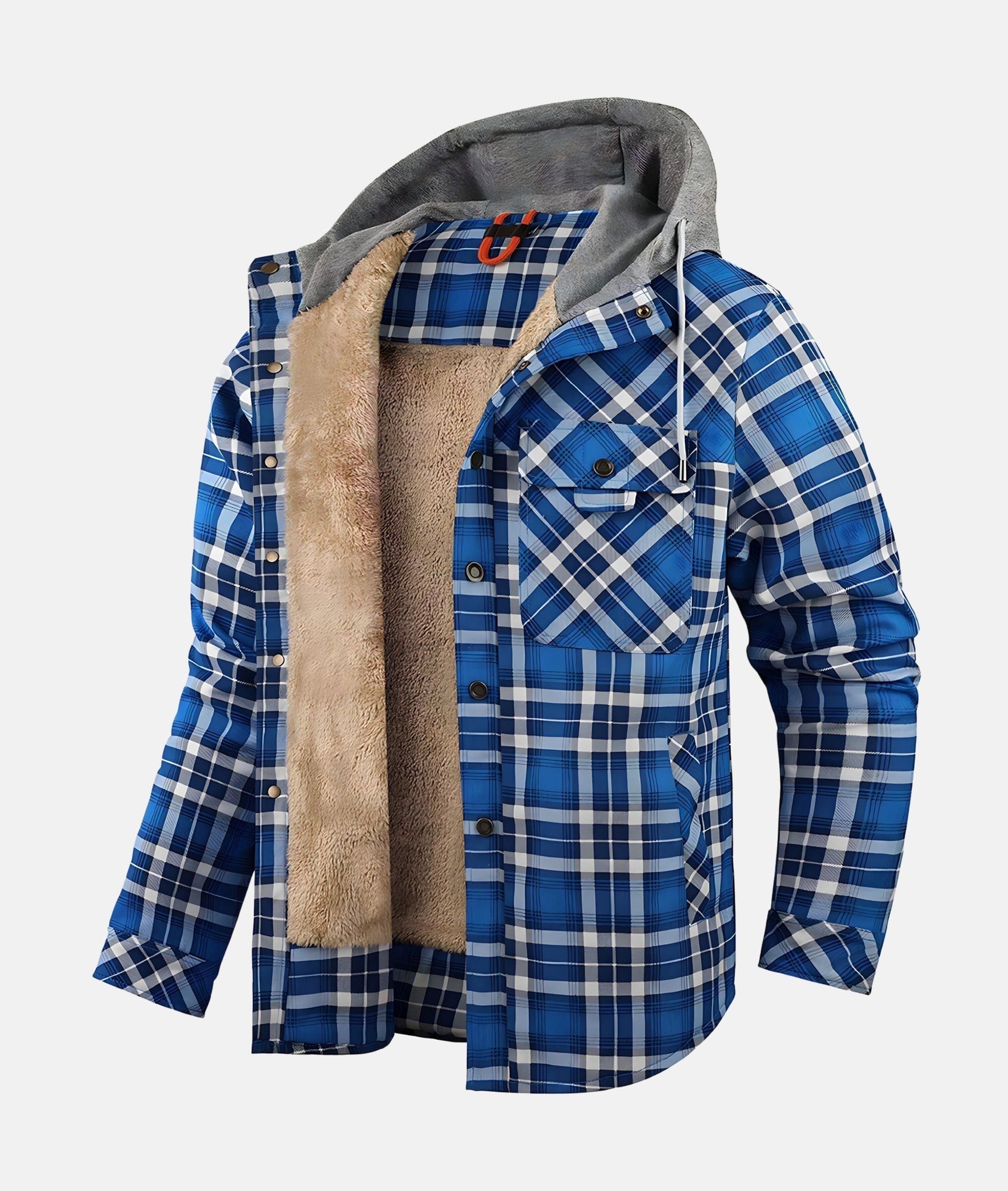 Ternet flanneljakke