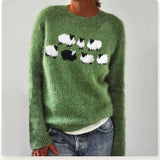 Le Clair™ | Mønstret efterårsstrikket sweater
