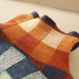 Adalynn™ | Farverig rullekravetrøje med patchwork-mønster