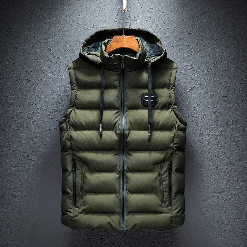 Anton™ | Puffer Vest Med Hætte